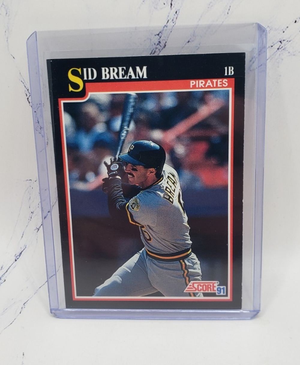 1991 Score Sid Bream Pittsburgh Pirates Baseball Card